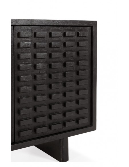 Aparador étnico INAYA, 200 cm, madeira de manga preta.