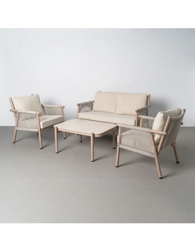 Conjunto de Jardim SALINA em Aço e Rattan com...