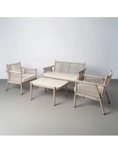 Conjunto de Jardim SALINA em Aço e Rattan com...