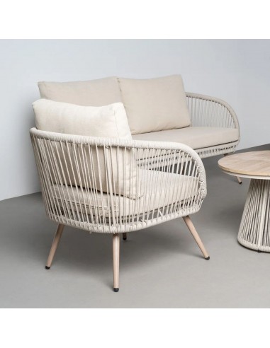 Conjunto de Jardim DUNA em Aço e Rattan com...