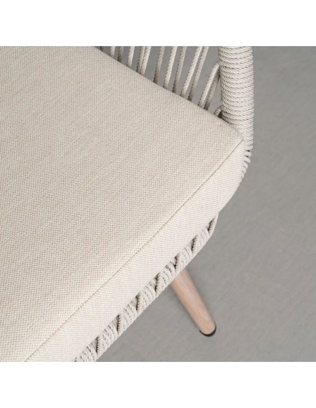 Conjunto de Jardim DUNA em Aço e Rattan com Sofá e Mesa