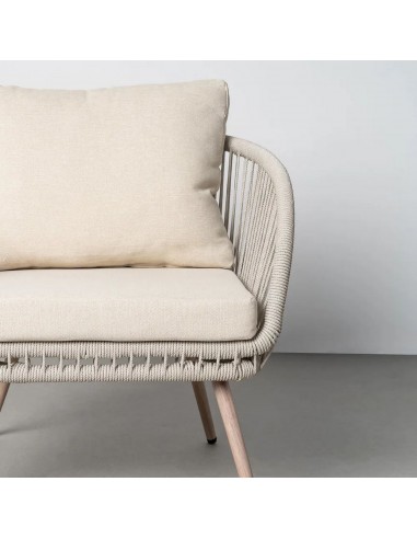 Conjunto de Jardim DUNA em Aço e Rattan com...