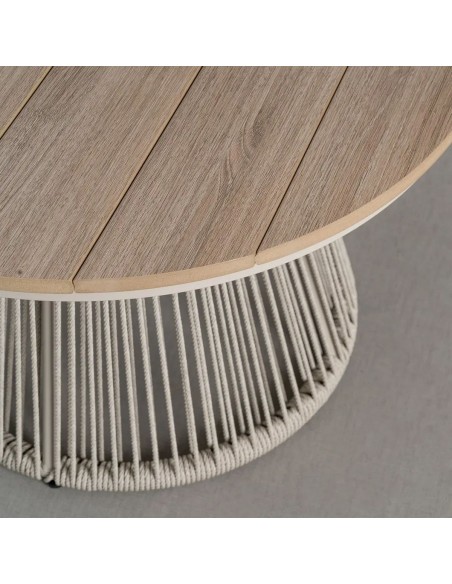 Conjunto de Jardim DUNA em Aço e Rattan com Sofá e Mesa