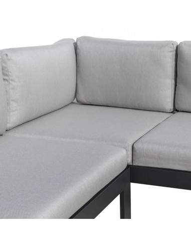 Set Rinconera de Jardim AGNES Alumínio Grafite...