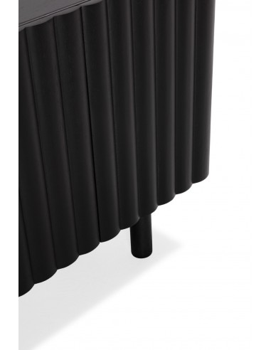 Aparador negro de diseño TAMIRA 160 cm, 4...