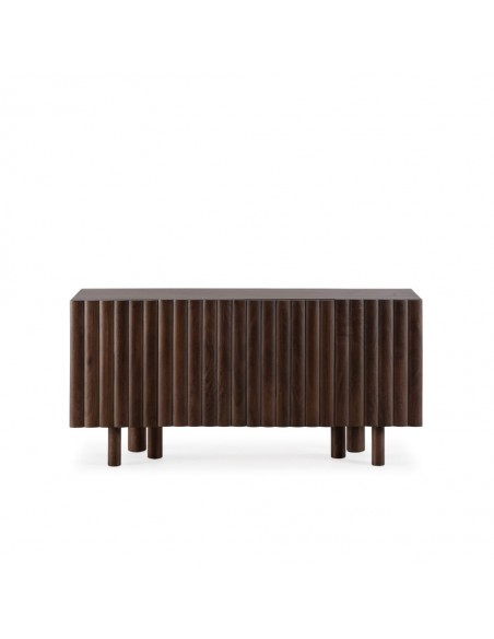 Aparador TAMIRA Boho Design em Nogueira, 160 cm, 4 Portas