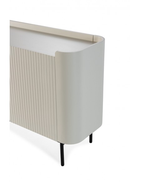 Aparador WILLA 200 com design moderno e minimalista, lacado a creme.