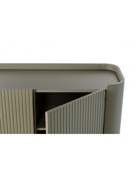 Aparador WILLA 200 com design moderno e minimalista, lacado verde.