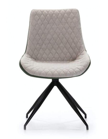 SILLA GIRATORIA DE DISEÑO SAID, tejido, simil piel