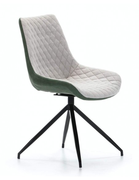 SILLA GIRATORIA DE DISEÑO SAID, tejido, simil piel