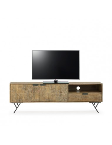 Móvel TV étnico PRIYA 175 madeira de manga com...