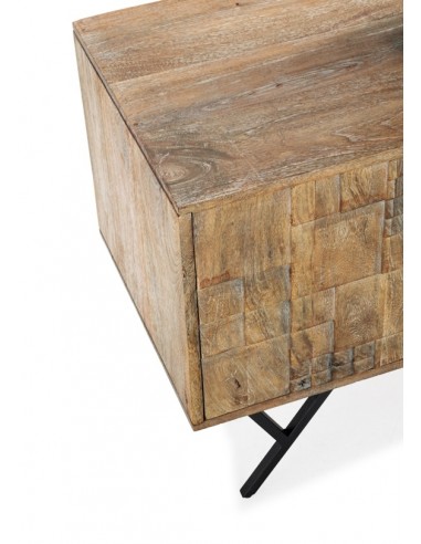 Móvel TV étnico PRIYA 175 madeira de manga com...