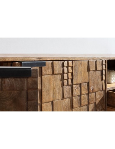 Móvel TV étnico PRIYA 175 madeira de manga com...