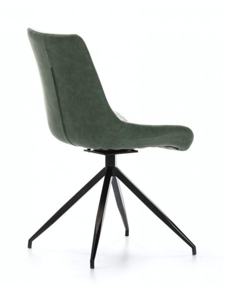 SILLA GIRATORIA DE DISEÑO SAID, tejido, simil piel