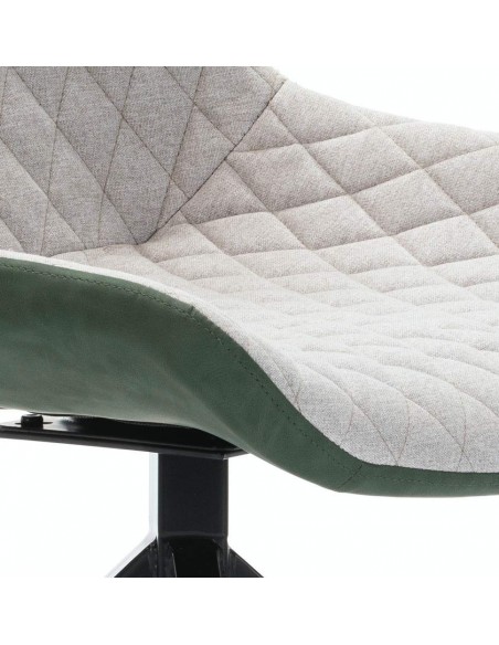 CADEIRA GIRATÓRIA DE PROJETO SAID, tecido, imitação de pele