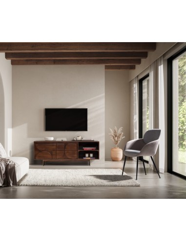 Móvel TV de design TRISHA 145 em madeira de...