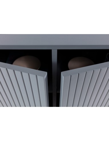 Mueble de TV de diseño WILLA 180 cm lacado azul