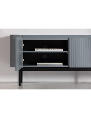 Móvel TV de Design WILLA 180 cm lacado azul