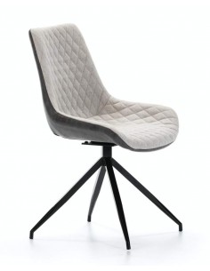 SILLA GIRATORIA DE DISEÑO SAID, tejido, simil piel 2