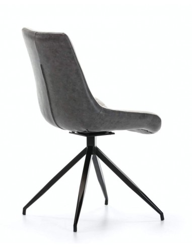 SILLA GIRATORIA DE DISEÑO SAID, tejido, simil piel