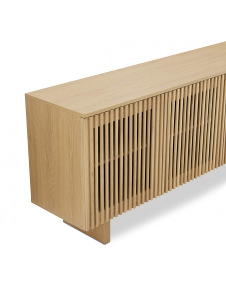 Aparador LUGANO 200 de design contemporâneo em melamina cor carvalho.