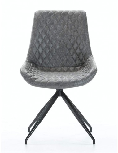 SILLA GIRATORIA DE DISEÑO SAID, tejido, simil piel