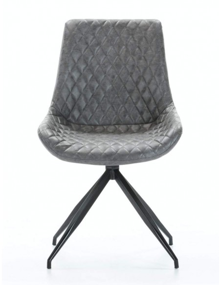 SILLA GIRATORIA DE DISEÑO SAID, tejido, simil piel