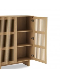 Aparador alto LUGANO de design contemporâneo 100 x 130 em... 2