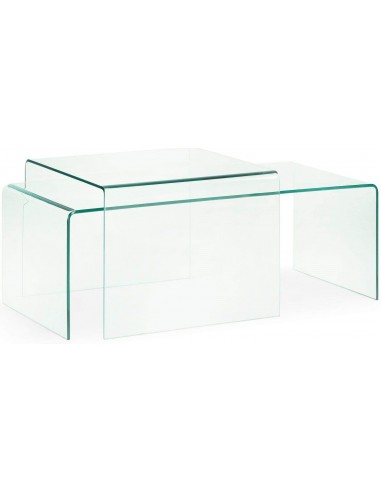 Mesa lateral BURANO 110x50x38 Vidro transparente