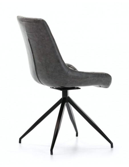 SILLA GIRATORIA DE DISEÑO SAID, tejido, simil piel