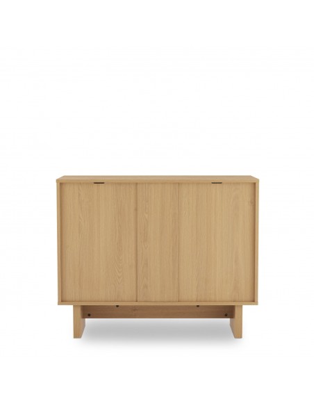 Cómoda diseño contemporáneo LUGANO 100 en melamina roble