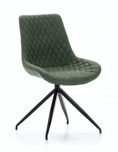 SILLA GIRATORIA DE DISEÑO SAID, tejido, simil piel