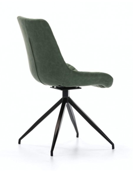 SILLA GIRATORIA DE DISEÑO SAID, tejido, simil piel