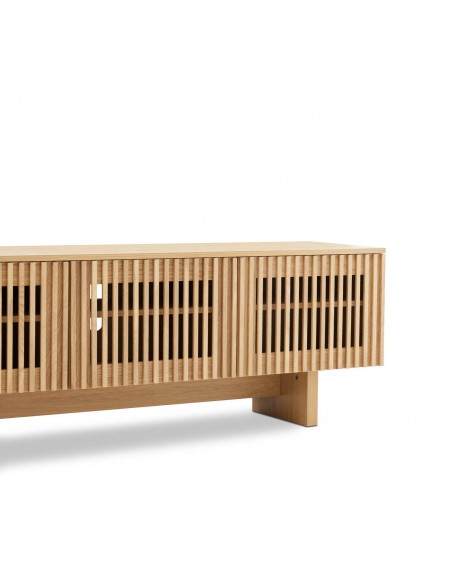 Mueble de TV contemporáneo LUGANO 200 en melamina roble