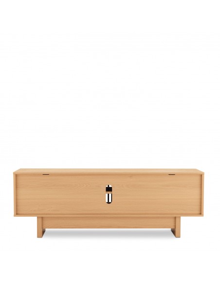 Mueble de TV de diseño contemporáneo LUGANO 150 en melamina roble