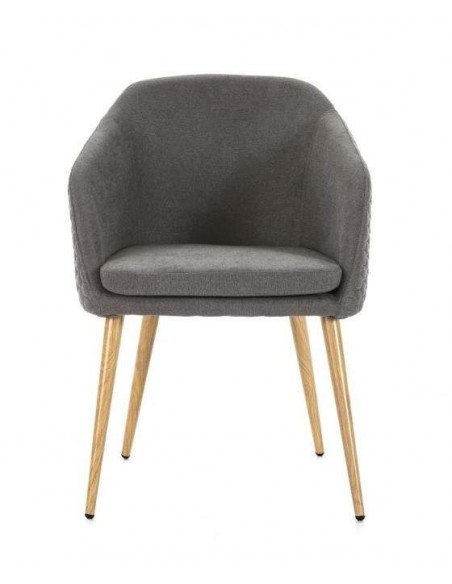 SILLA DE DISEÑO Midcentury LUCAS, TEJIDO, madera
