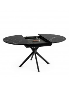Mesa design redonda em porcelânico extensível 100 (140)... 2