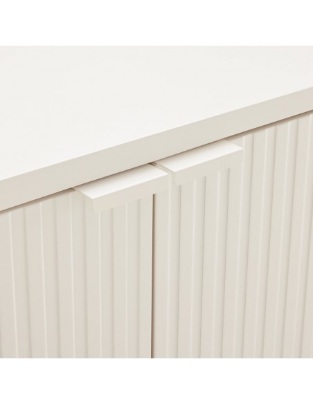 Móvel para TV OSLO 197 com design minimalista lacado cor Pérola.