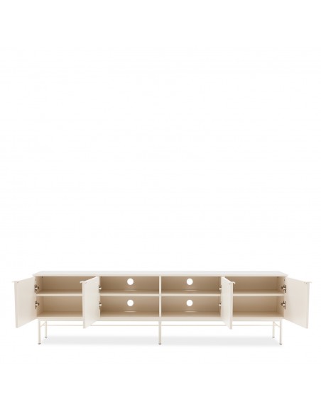 Móvel para TV OSLO 197 com design minimalista lacado cor Pérola.