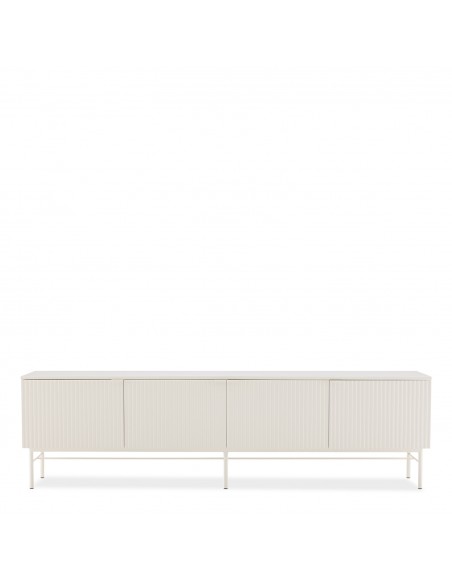 Móvel para TV OSLO 197 com design minimalista lacado cor Pérola.