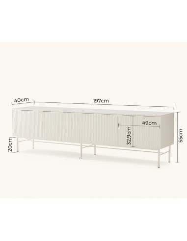 Móvel para TV OSLO 197 com design minimalista...