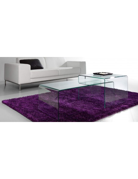 Mesa Auxiliar BURANO 110x50x38 Cristal Transparent Mesa Auxiliar BURANO 110x50x38 Cristal Transparent