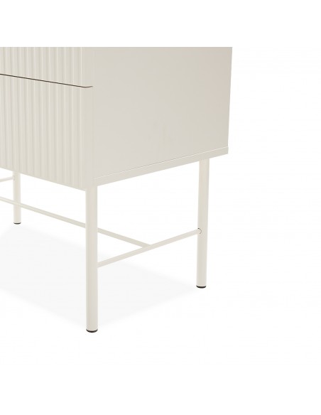Sinfonier OSLO 5 Cajones 70 cm estilo minimalista Lacado Perla