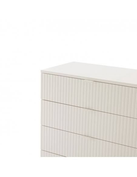 Sinfonier OSLO 5 Cajones 70 cm estilo minimalista Lacado Perla