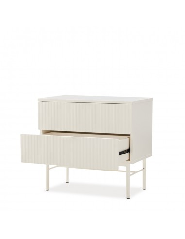 Mesa de cabeceira OSLO 60 cm, 2 gavetas, estilo...