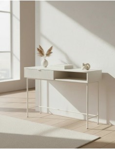 Consola OSLO de 120 cm design minimalista lacado perola 2