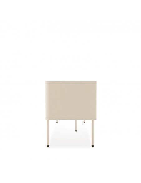 Móvel de TV BERGEN de 200 cm, minimalista, lacado a bege.