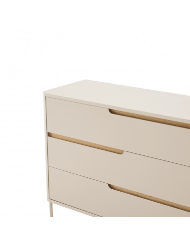 Cómoda de diseño minimalista BERGEN 3 cajones,...