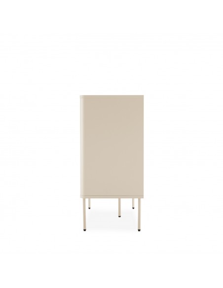 Cómoda de diseño minimalista BERGEN 3 cajones, lacado beige