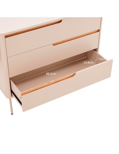 Cómoda BERGEN de design minimalista com 3...